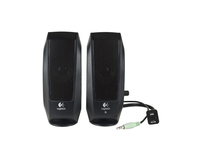 S-120 2-Piece 2 Multimedia Speaker System w/Headphone (Black) - Viziotech