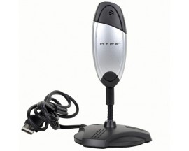 Hype HY-8650-WBC 300K USB 2.0 Webcam w/Built-in Microphone, 6 LEDs & Privacy Design!