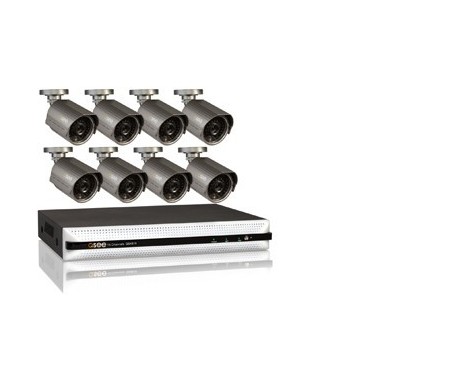 16 Channel DVR | 8 Cams | 600TVL Res| 100ft of Night Vision 