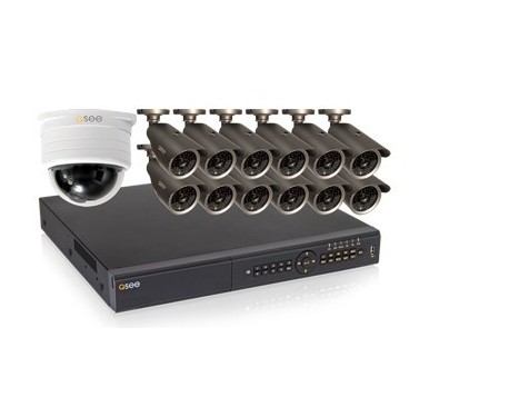 24 Channel DVR | 13 Cams | 540-600TVL Res | 120ft Night Vision 