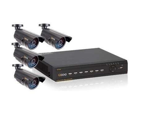  4 Channel D1 DVR | 4 Cams | 480TVL Res | 75ft Night Vision 