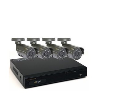 4 Channel DVR | 4 Cams | 400TVL Res | 40ft Night Vision 