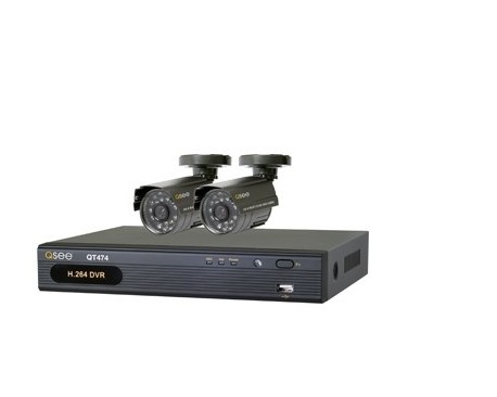 4 Channel DVR | 2 Cams | 400TVL Res | 40ft Night Vision 