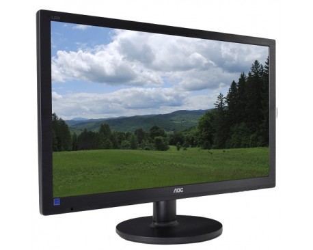 24" AOC e2460Swd DVI 1080p Widescreen Slim LED-Backlit LCD Monitor w/HDCP Support (Black)